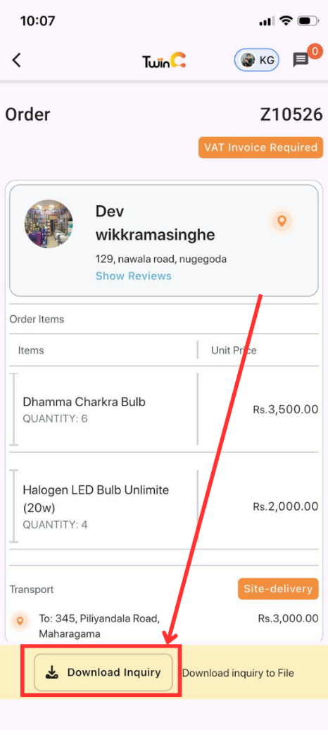 web customer
