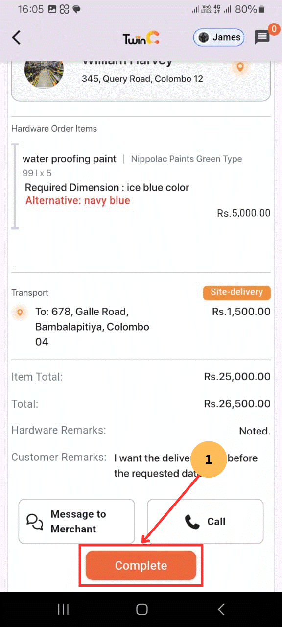 web customer