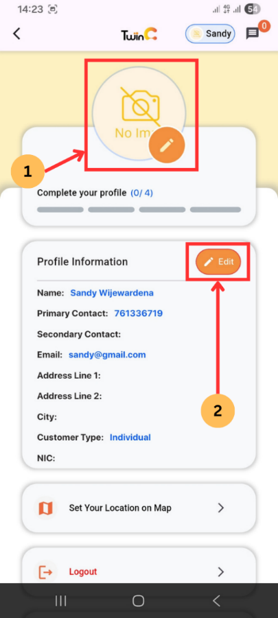 web customer