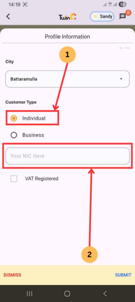 web customer