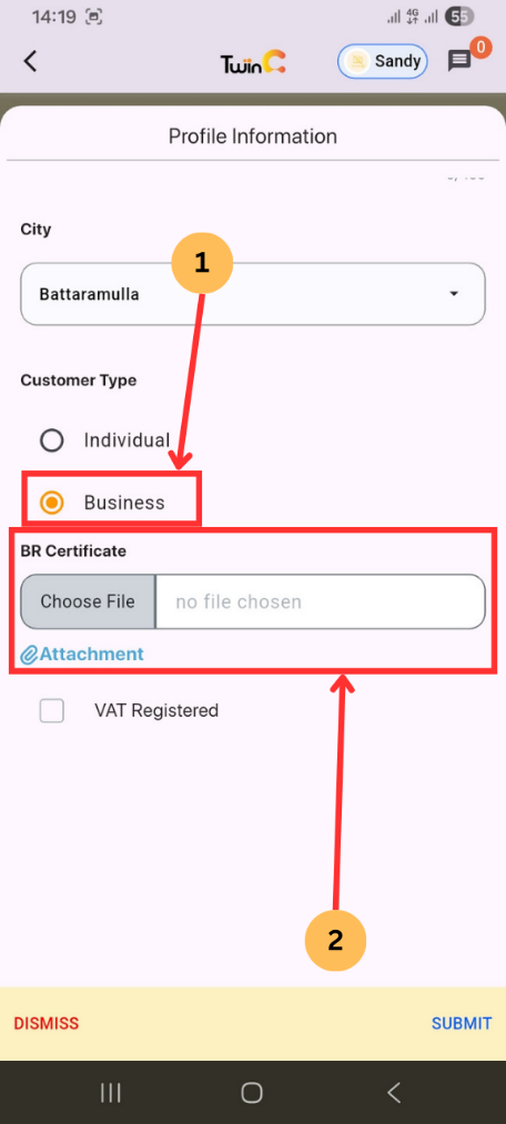 web customer