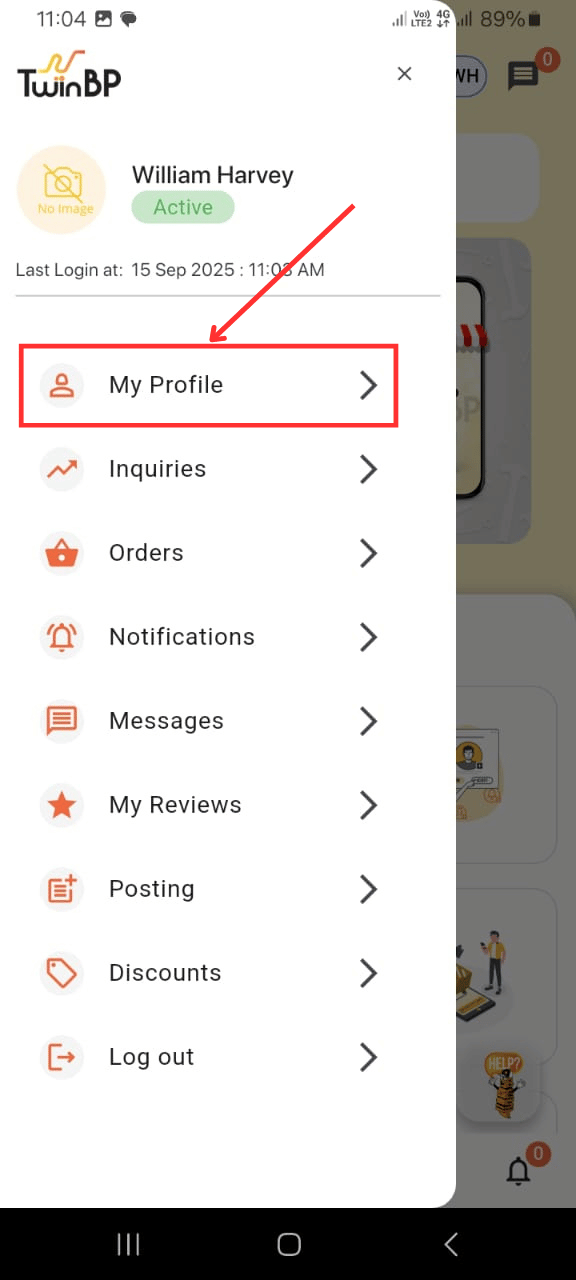 web customer otp