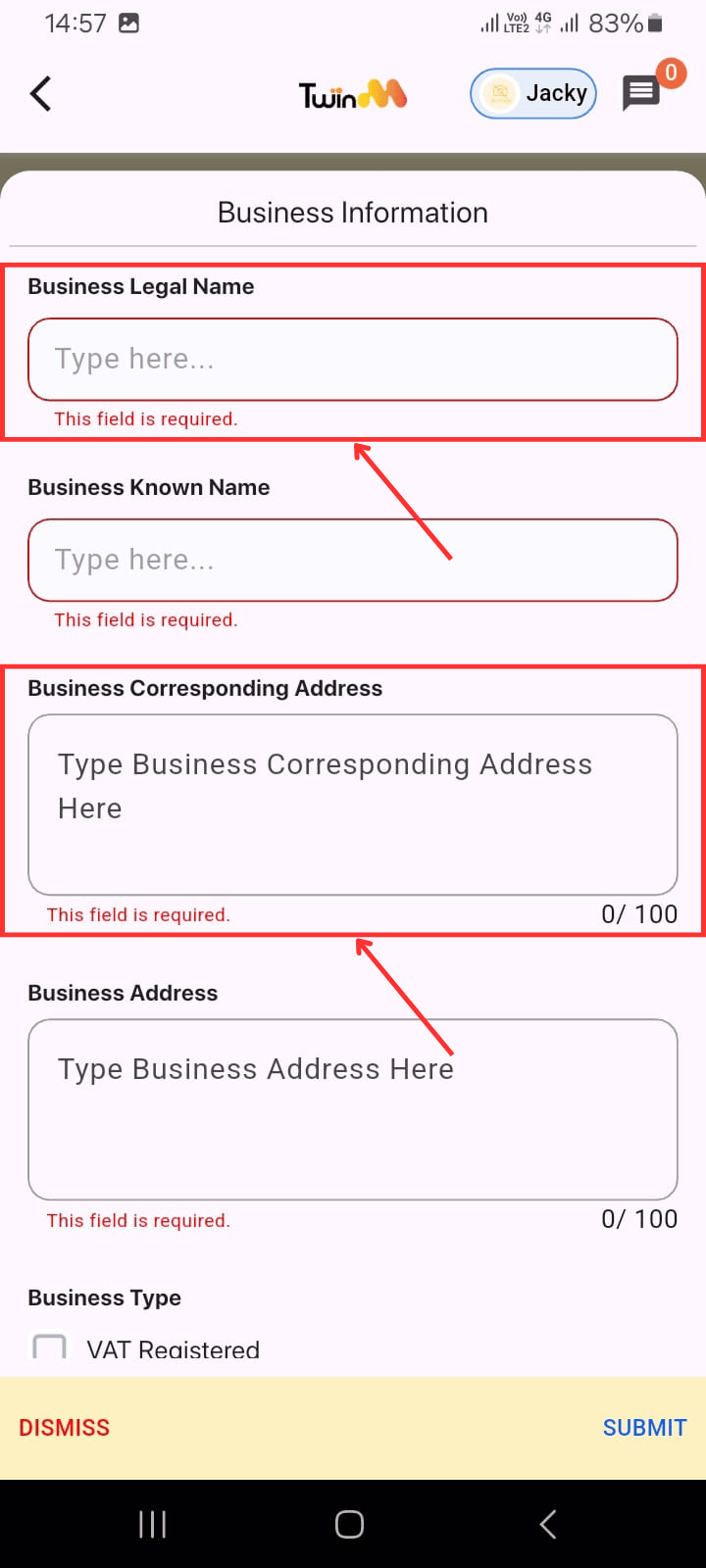 web customer otp