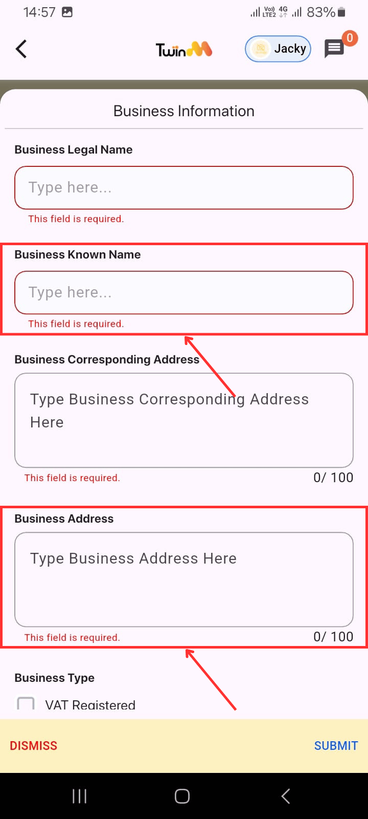 web customer otp