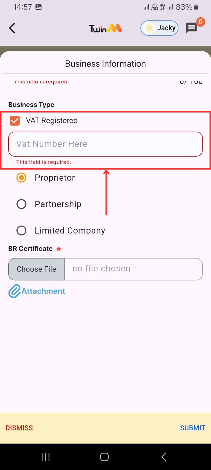 web customer otp