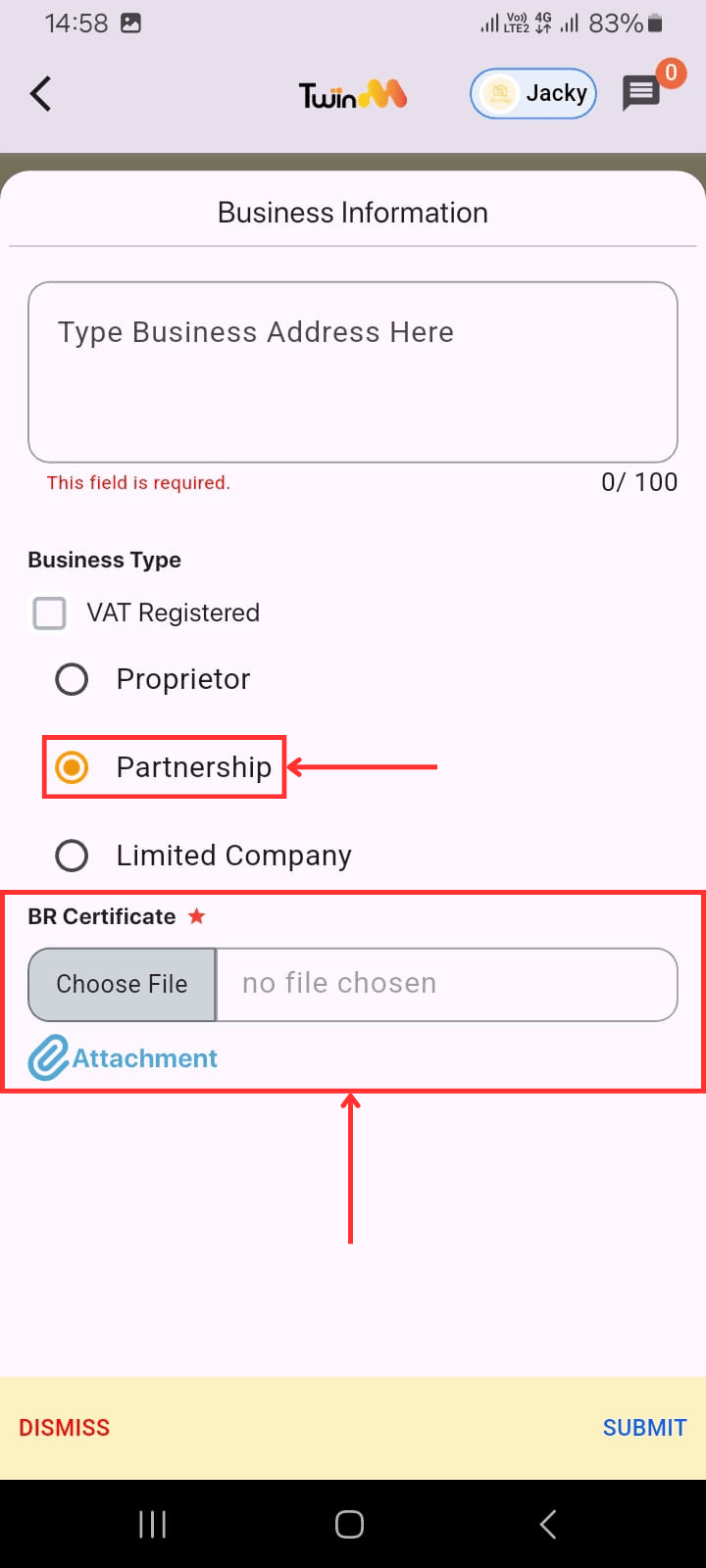 web customer otp