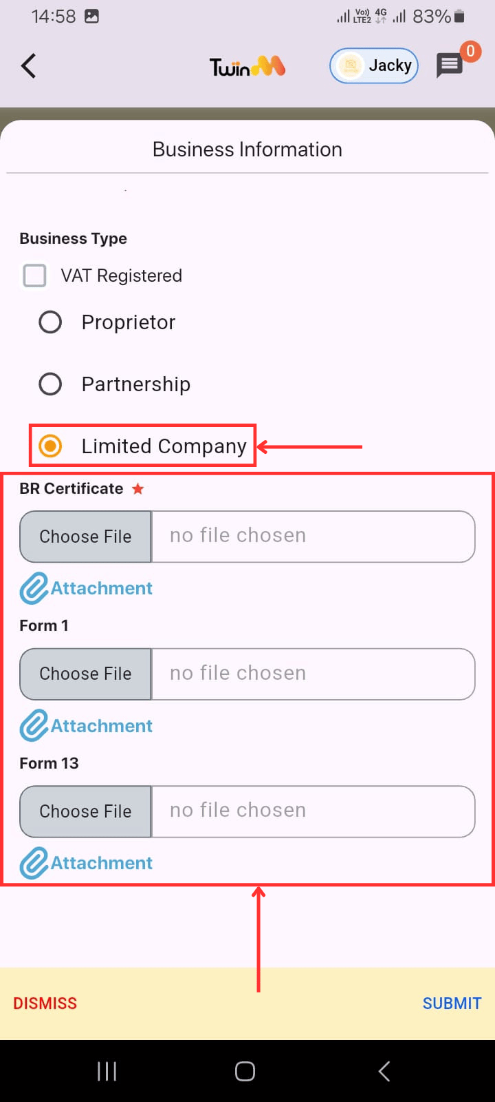 web customer otp