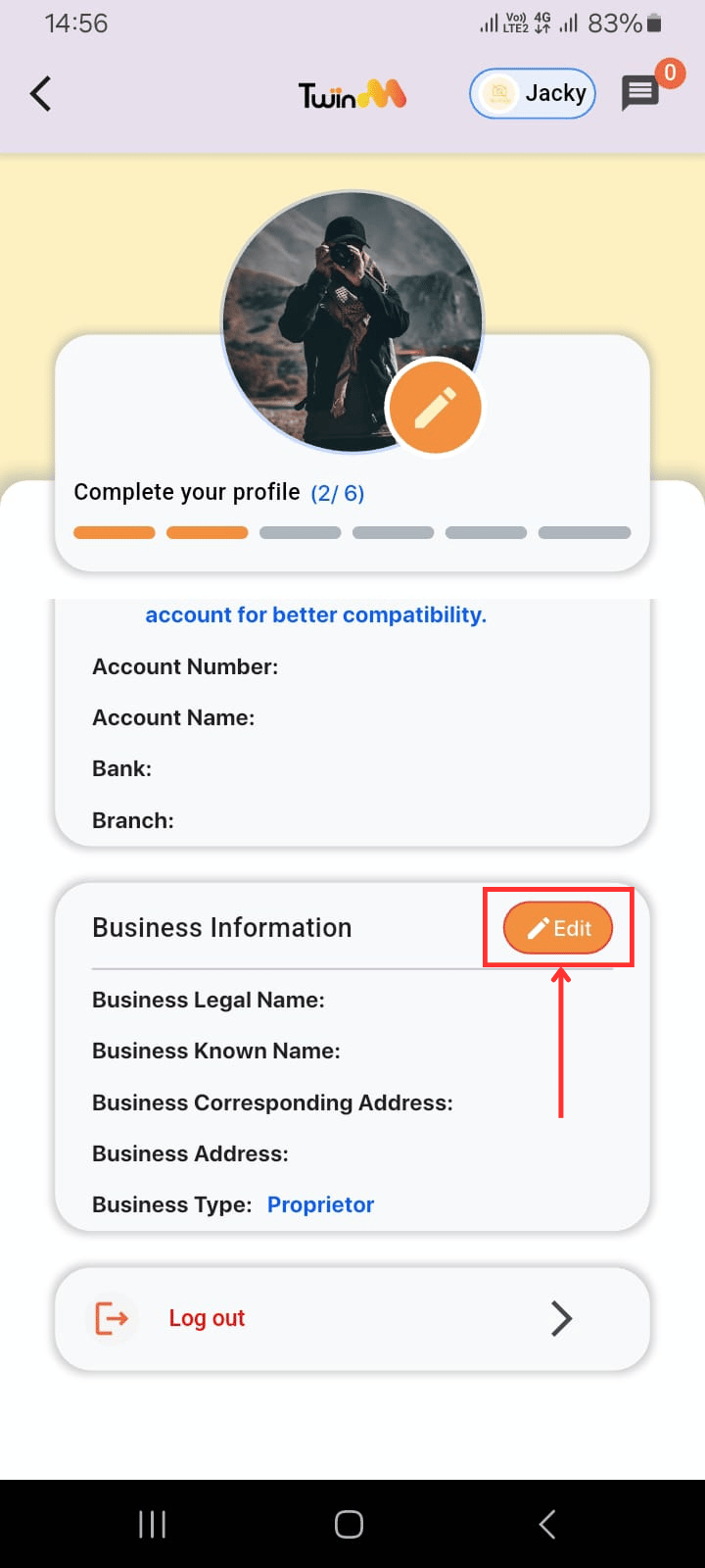 web customer otp