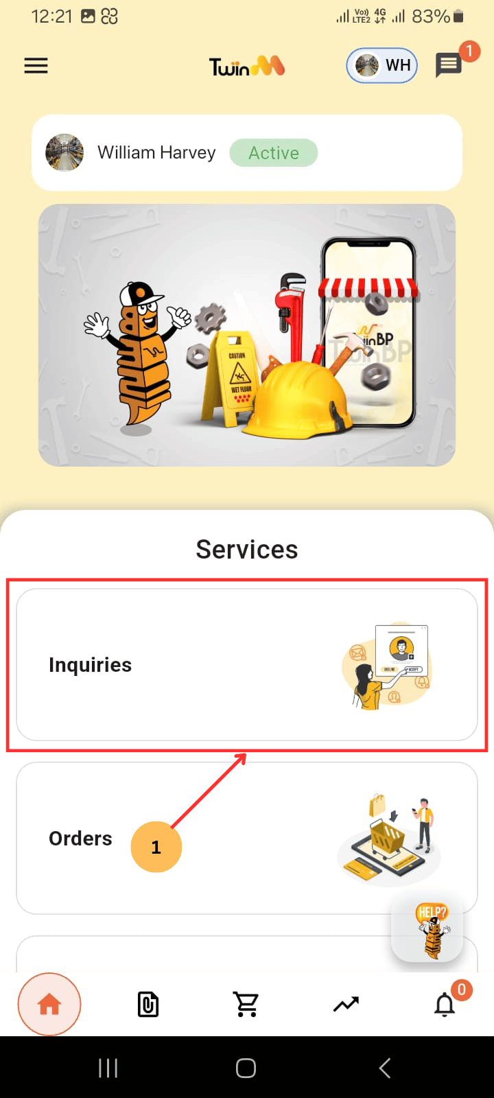 web customer otp