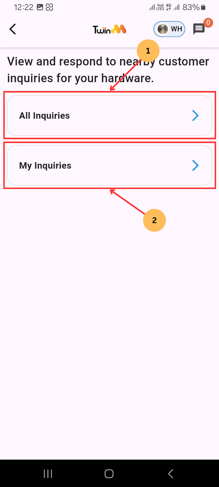 web customer otp