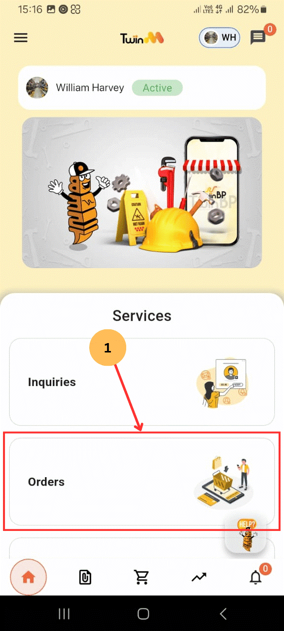 web customer otp