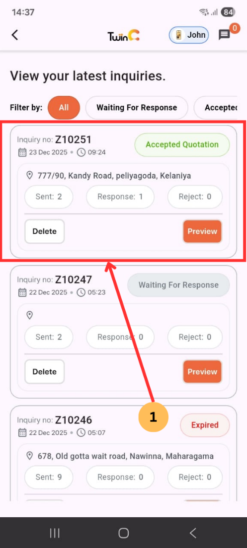 web customer