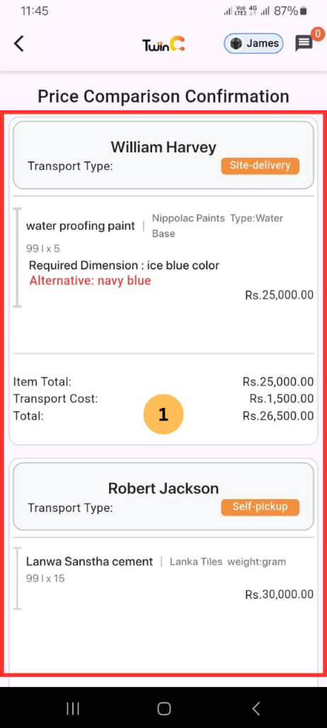 web customer