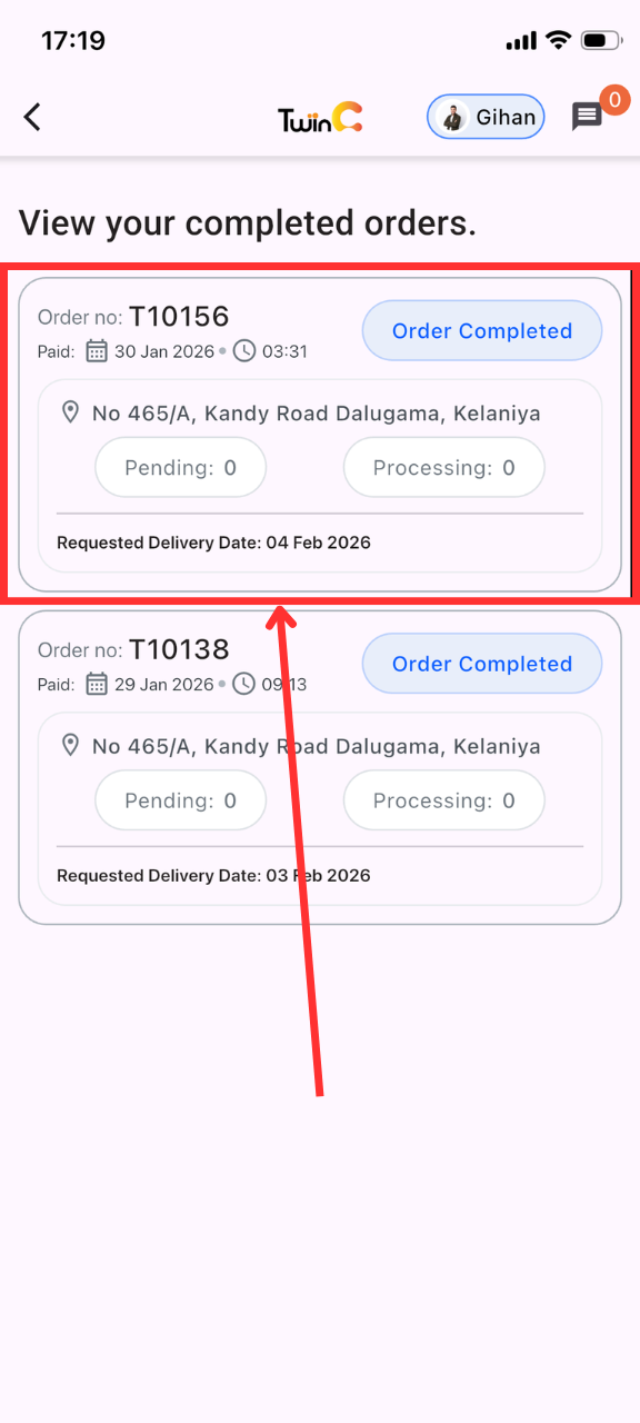 web customer