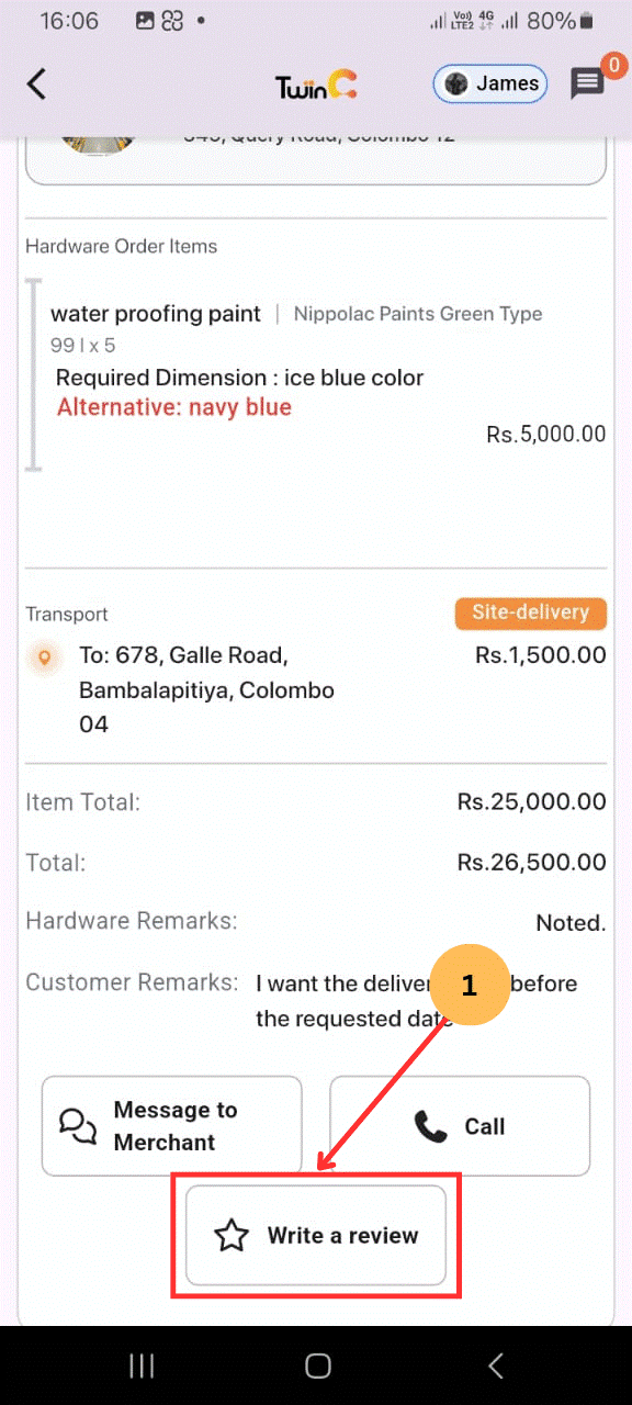 web customer