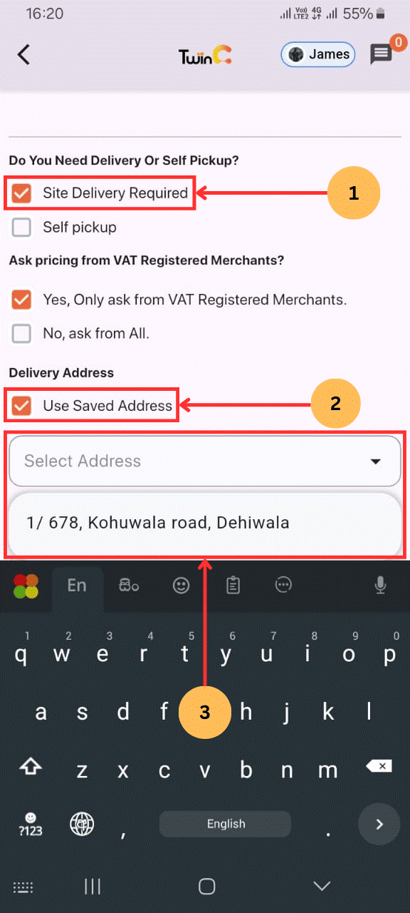 web customer