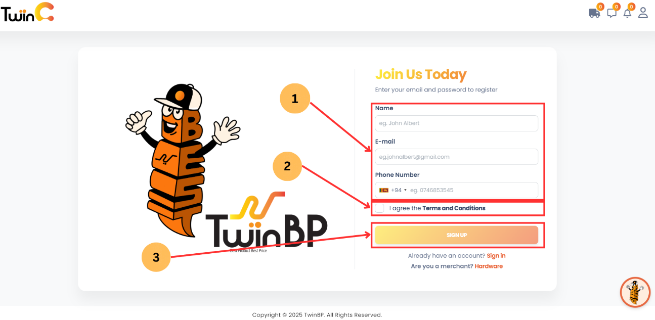 web customer sign-in