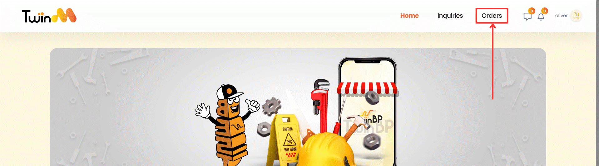 web customer order