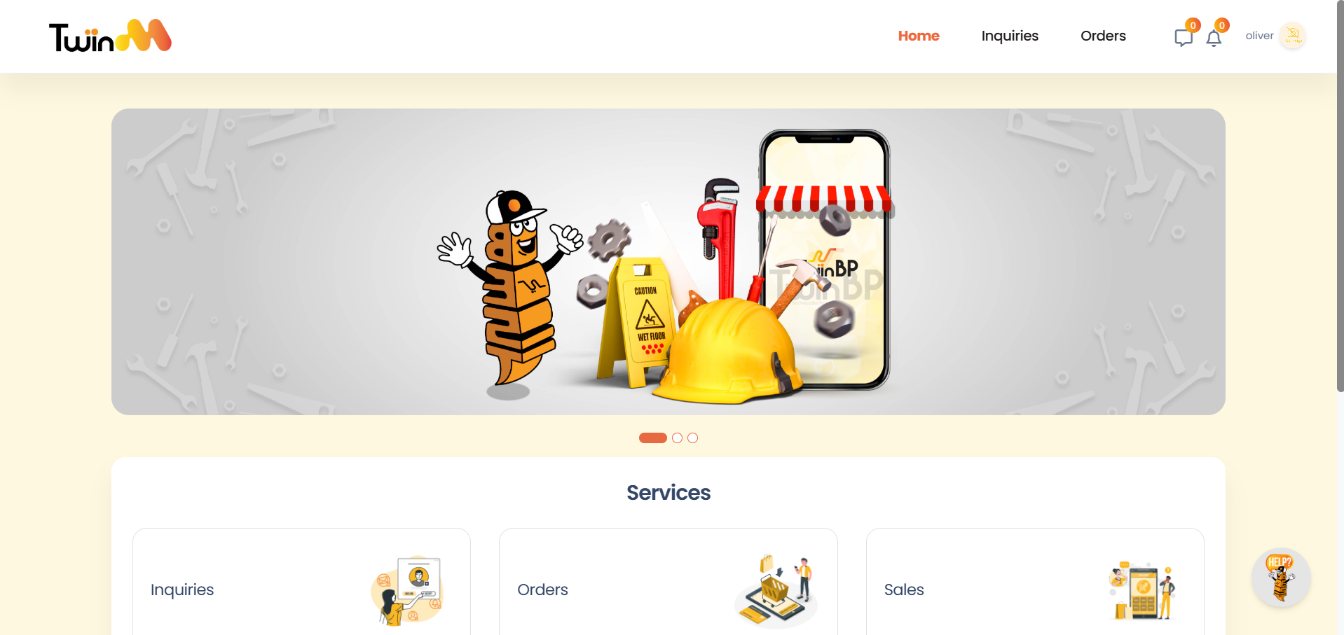 web customer sign-up